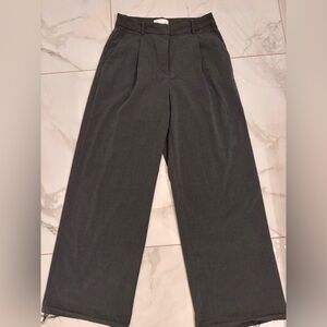 H&M charcoal-grey work pants